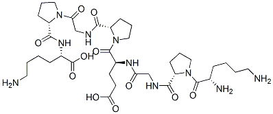 lysyl-prolyl-glycyl-glutamyl-prolyl-glycyl-prolyl-lysine Struktur