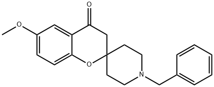 1'-benzyl-6-methoxyspiro[chroman-2,4'-piperidin]-4-one Struktur