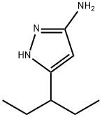 1H-Pyrazol-3-amine,  5-(1-ethylpropyl)- Struktur