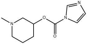 1H-Imidazole-1-carboxylicacid,1-methyl-3-piperidinylester(9CI) Struktur