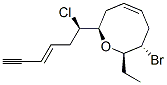 (2R,7S,8R)-2-[(1R,3E)-1-Chloro-5-hexyn-3-enyl]-7-bromo-8-ethyl-1-oxacycloocta-4-ene Struktur