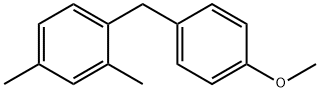 Benzene, 1-[(4-methoxyphenyl)methyl]-2,4-dimethyl- (9CI) Struktur