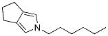 Cyclopenta[c]pyrrole, 2-hexyl-2,4,5,6-tetrahydro- (9CI) Struktur