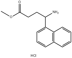 4-AMINO-4-NAPHTHALEN-1-YL-BUTYRIC ACID METHYL ESTER HYDROCHLORIDE
 Struktur