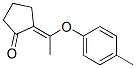 Cyclopentanone, 2-[1-(4-methylphenoxy)ethylidene]-, (2E)- (9CI) Struktur