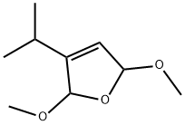 Furan, 2,5-dihydro-2,5-dimethoxy-3-(1-methylethyl)- (9CI) Struktur