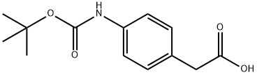 BOC-(4-氨基苯基)乙酸, 81196-09-0, 結(jié)構(gòu)式