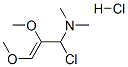 1-chloro-2,3-dimethoxy-N,N-dimethylallylamine hydrochloride Struktur