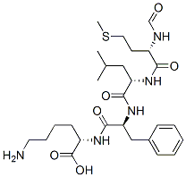 N-formylmethionyl-leucyl-phenylalanyl-lysine Struktur