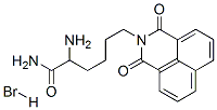 1H-Benz(de)isoquinoline-2(3H)-hexanamide, alpha-amino-1,3-dioxo-, mono hydrobromide Struktur