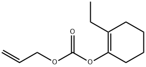 Carbonic acid, 2-ethyl-1-cyclohexen-1-yl 2-propenyl ester (9CI) Struktur