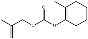 Carbonic acid, 2-methyl-1-cyclohexen-1-yl 2-methyl-2-propenyl ester (9CI) Struktur