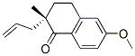 1(2H)-Naphthalenone,3,4-dihydro-6-methoxy-2-methyl-2-(2-propenyl)-,(2S)-(9CI) Struktur