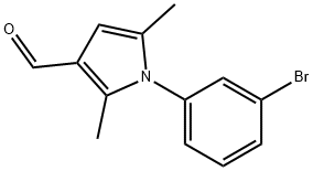 1-(3-BROMOPHENYL)-2,5-DIMETHYL-1H-PYRROLE-3-CARBALDEHYDE Struktur