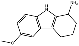 2,3,4,9-tetrahydro-6-methoxy-1H-carbazol-1-amine Struktur