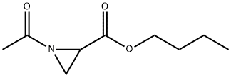 2-Aziridinecarboxylic  acid,  1-acetyl-,  butyl  ester Struktur