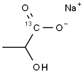 L-LACTIC ACID, SODIUM SALT (1-13C) Struktur