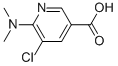 5-chloro-6-(dimethylamino)pyridine-3-carboxylic acid Struktur