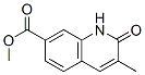 7-Quinolinecarboxylicacid,1,2-dihydro-3-methyl-2-oxo-,methylester(9CI) Struktur