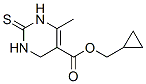 5-Pyrimidinecarboxylicacid,1,2,3,6-tetrahydro-4-methyl-2-thioxo-,cyclopropylmethylester(9CI) Struktur