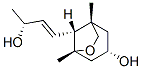 6-Oxabicyclo[3.2.1]octan-3-ol,8-[(1E,3R)-3-hydroxy-1-butenyl]-1,5-dimethyl-,(1S,3S,5R,8R)-(9CI) Struktur