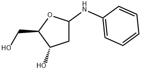 2-Deoxy-N-phenyl-D-erytho-pentofuranosylamine Struktur