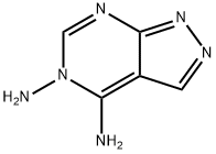 5H-Pyrazolo[3,4-d]pyrimidine-4,5-diamine(9CI) Struktur