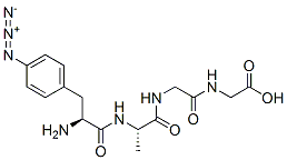 4-azidophenylalanyl-alanyl-glycyl-glycine Struktur