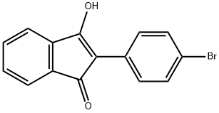 2-(4-BROMOPHENYL)-3-HYDROXY-1H-INDEN-1-ONE Struktur