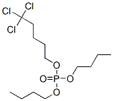 Phosphoric acid dibutyl 5,5,5-trichloropentyl ester Struktur