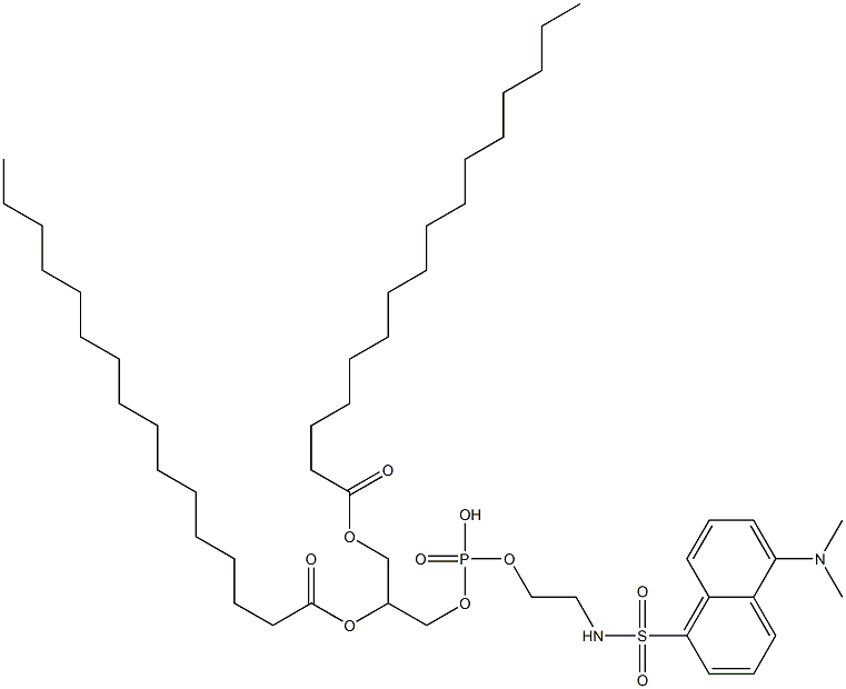 1,2-DIHEXADECANOYL-SN-GLYCERO-3-PHOSPHO-[N-DANSYL]ETHANOLAMINE Struktur