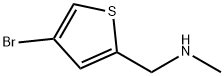 n-[(4-bromothien-2-yl)methyl]-n-methylamine Struktur