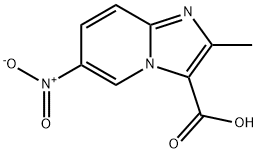 2-methyl-6-nitroimidazo[1,2-a]pyridine-3-carboxylic acid Struktur