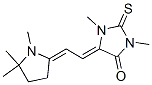 1,3-dimethyl-2-thioxo-5-[(1,5,5-trimethyl-2-pyrrolidinylidene)ethylidene]imidazolidin-4-one Struktur