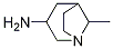 exo-8-Methyl-3-aMino-azabicyclo[3.2.1]octane Struktur