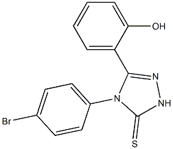 4-triazole-3-thione,2,4-dihydro-4-(4-bromophenyl)-5-(2-hydroxyphenyl)-3h-2 Struktur