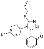 (6Z)-6-[4-(4-bromophenyl)-5-prop-2-enylsulfanyl-2H-1,2,4-triazol-3-yli dene]cyclohexa-2,4-dien-1-one Struktur