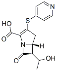 (5R,6S)-6-(1-hydroxyethyl)-7-oxo-3-pyridin-4-ylsulfanyl-1-azabicyclo[3 .2.0]hept-2-ene-2-carboxylic acid Struktur