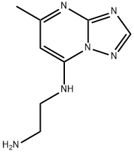 N-(2-aminoethyl)-N-(5-methyl[1,2,4]triazolo[1,5-a]pyrimidin-7-yl)amine Struktur