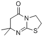 5H-Thiazolo(3,2-a)pyrimidin-5-one, 2,3,6,7-tetrahydro-7,7-dimethyl- Struktur