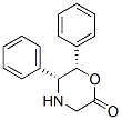 (5R,6S)-5,6-diphenylmorpholin-2-one Struktur