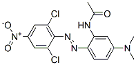 2,6-Dichloro-4-nitro-2'-acetylamino-4'-(dimethylamino)azobenzene Struktur