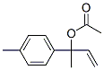 Benzenemethanol, alpha-ethenyl-alpha,4-dimethyl-, acetate (9CI) Struktur