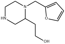 2-(1-FURAN-2-YLMETHYL-PIPERAZIN-2-YL)-ETHANOL Struktur