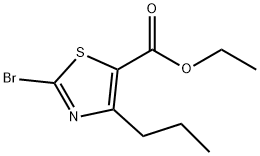 5-Thiazolecarboxylicacid,2-bromo-4-propyl-,ethylester(9CI) Struktur