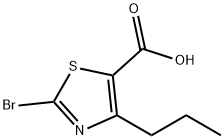 2-bromo-4-propylthiazole-5-carboxylic acid Struktur