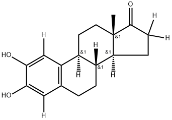 2-HYDROXYESTRONE-1,4,16,16-D4 Struktur