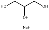 sodium dihydrogen propane-1,2,3-triolate Struktur