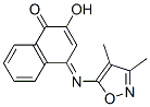 2-hydroxy-N-(3,4-dimethyl-5-isoxazolyl)-1,4-naphthoquinone imine Struktur