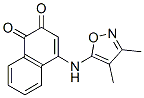 N-(3,4-dimethyl-5-isoxazolyl)-4-amino-1,2-naphthoquinone Struktur